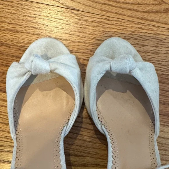 Chic Cream Ankle Strap Heels - Picture 12 of 15